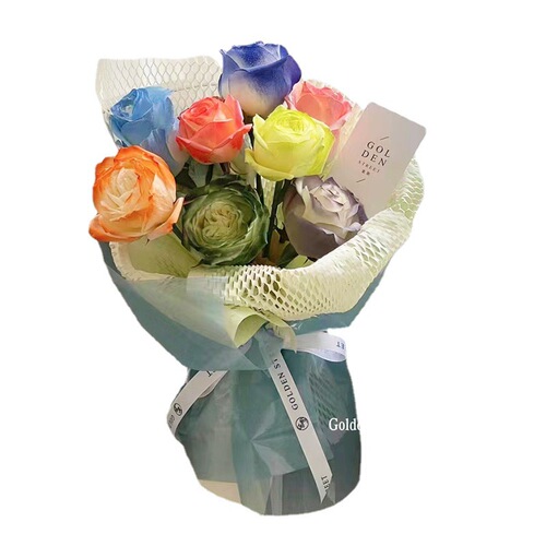 Bouquet Netting Paper Wholesale Florist Flower Arrangement Ins Valentine's Day Waterproof Lining Paper Fresh Flower Wrapping DIY Honeycomb Paper