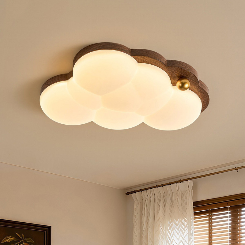 Bedroom Ceiling Light with a Vintage Grape Cloud Design, High-End Atmosphere, Study Ceiling Light, 2026 Soft Light Eye-Protection Lamp Bedroom Ceiling Light with a Vintage Grape Cloud Design, High-End Atmosphere, Study Ceiling Light, 2026 Soft Light Eye-Protection Lamp