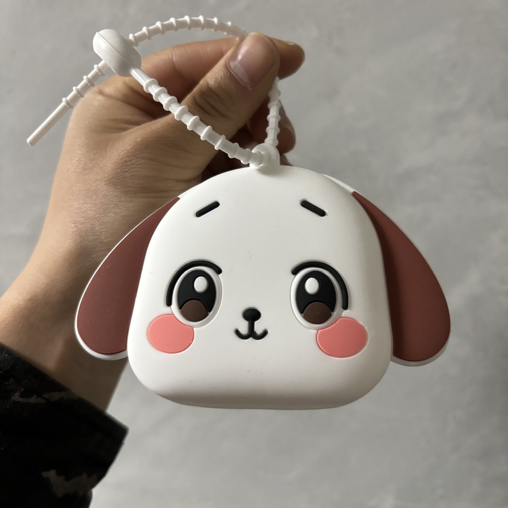 Bolsas de silicona de Año Nuevo lindas bolsas de cambio llaveros colgantes osos pareja llaveros agarrar la máquina de regalo pequeño