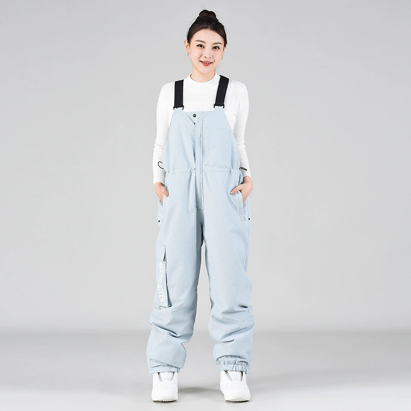 Лыжные подтяжки для мужчин и женщин OVER SIZE зимние уличные ветрозащитные брюки для сноуборда зимние штаны с одним телом теплые