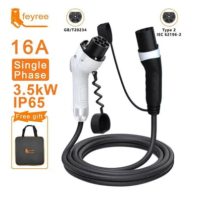 Electric Vehicle Charging Gun Cable European Dual-Head Universal Adapter for Indoor and Outdoor Use, Easy to Carry, Slow Charging (Elektrikli avtomobil şarj cihazları) - european-double-headed-gun-250v16a