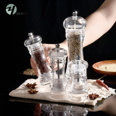 Acrylic ceramic kitchen grinder, pepper spice grinding bottle, condiment bottle, grinding bottle, kitchen gadgets