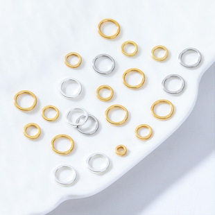 18k����ɫ�o�p�]��Ȧ ƽ��Ȧ �ֹ�diy��������β�B�ӭh���