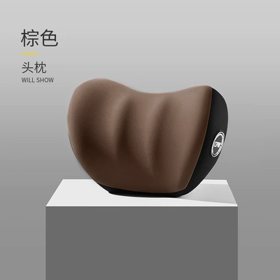 Waist support | set - coffee-brown-ordinary-electricless-model-single-headrest