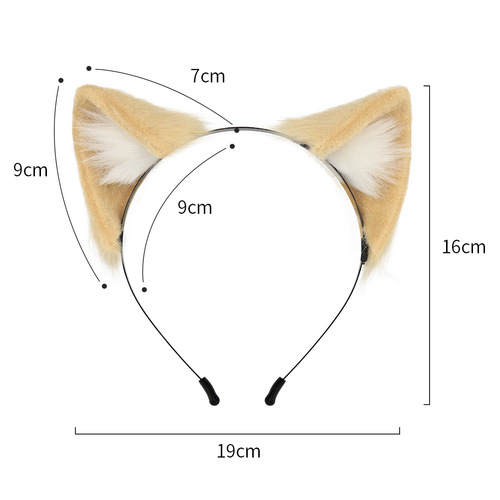 Handmade Japanese animal ear headband cosplay cat ear headband Lolita accessories internet celebrity comic show live broadcast props