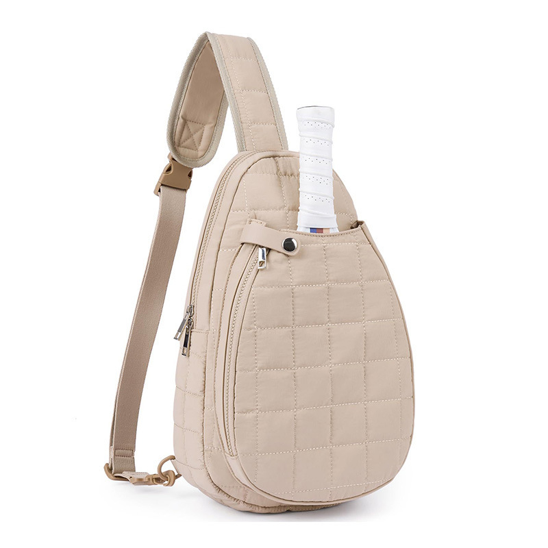 Amazon nuevo bolso de raqueta mochila de raqueta deportiva plaid mochila de raqueta de moda bolsa de almacenamiento de raqueta portátil
