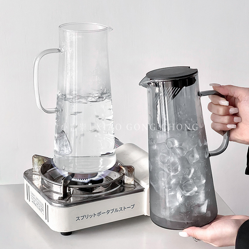 tetera de refrigeración de alta calidad tetera de vidrio resistente a altas temperaturas tetera de té de gran capacidad tetera de té de frutas doméstica tetera de jugo de frutas