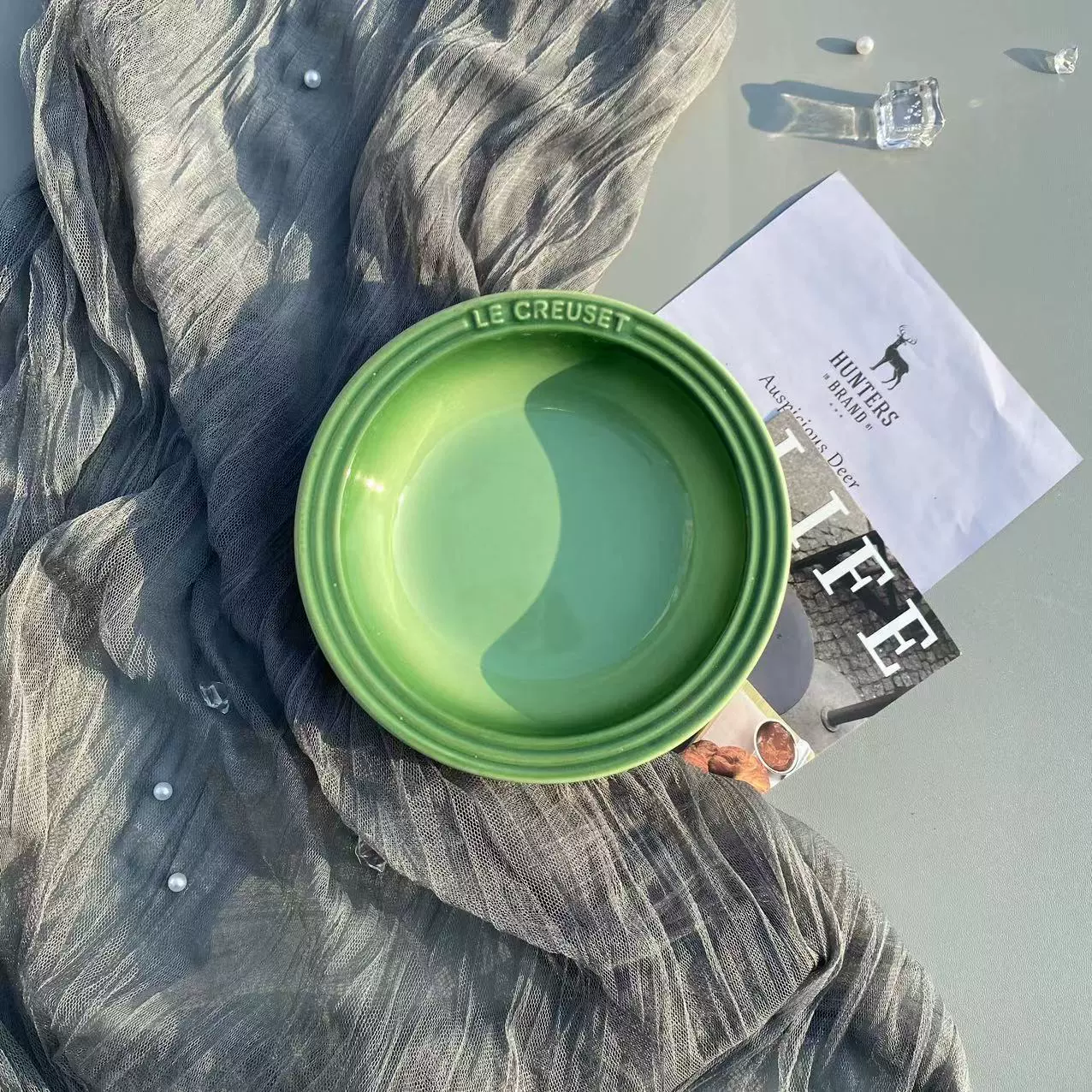 Керамическая посуда Le Creuset Cool Ceramics 15см сетевая тарелка-поднос глубокая круглая, подарочная коробка, вариации цвета