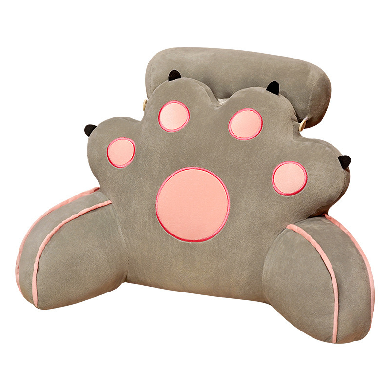 Dibujos Animados gato garra almohada noche cojín chica dormir almohada cama jugar teléfono móvil cintura almohada dormitorio suave bolsa respaldo