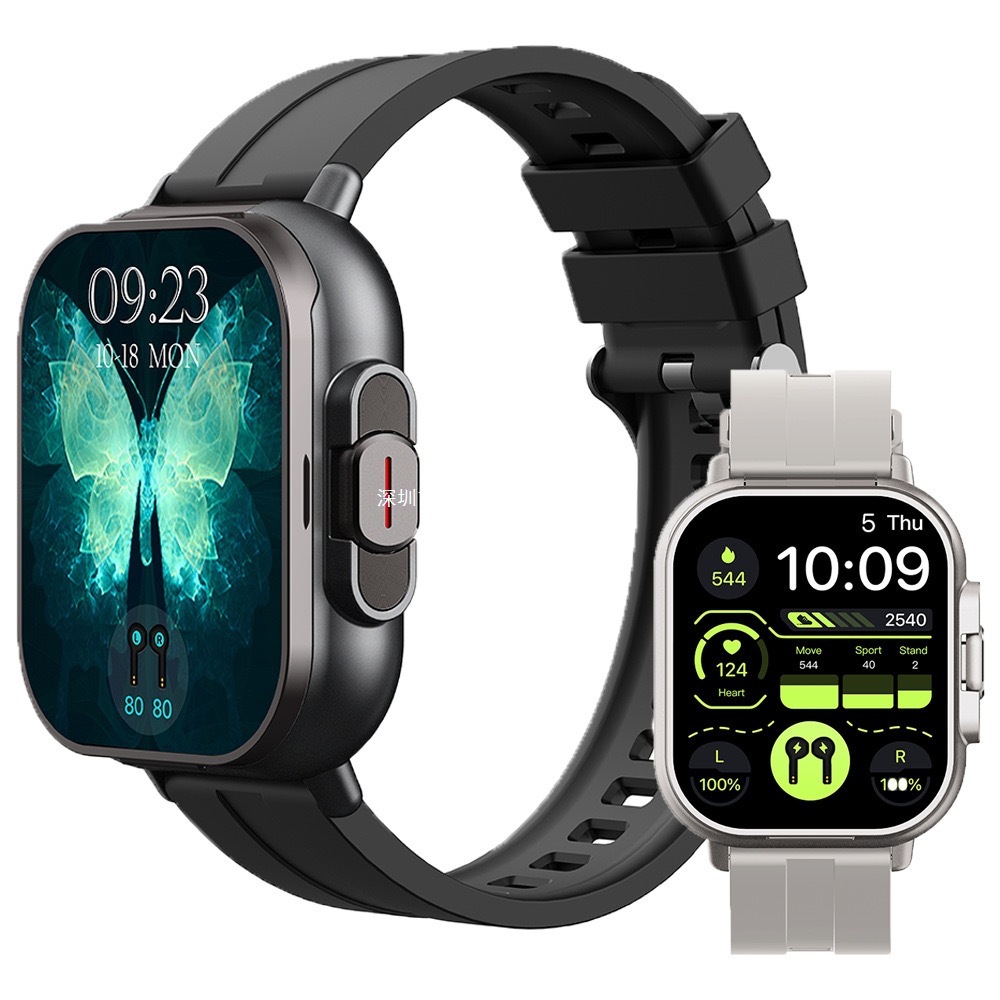 New D8 Smart Watch Bluetooth Call Two-In-One Bluetooth Headset Full Screen Couple Ladies Phone Watch Men
