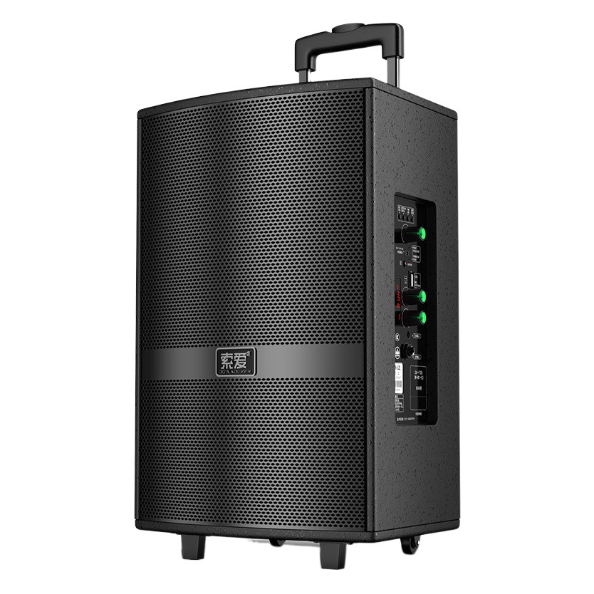 Soei F36 Square Dance Audio Show Outdoor K Dance 15 pulgadas barra móvil altavoz Bluetooth con micrófono