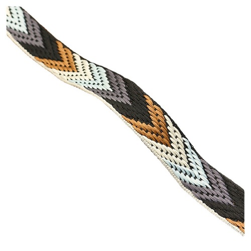Factory-direct 2.2cm arrow-patterned ethnic-style jacquard ribbon—accessories for ethnic clothing, hats, curtains, and headwear
