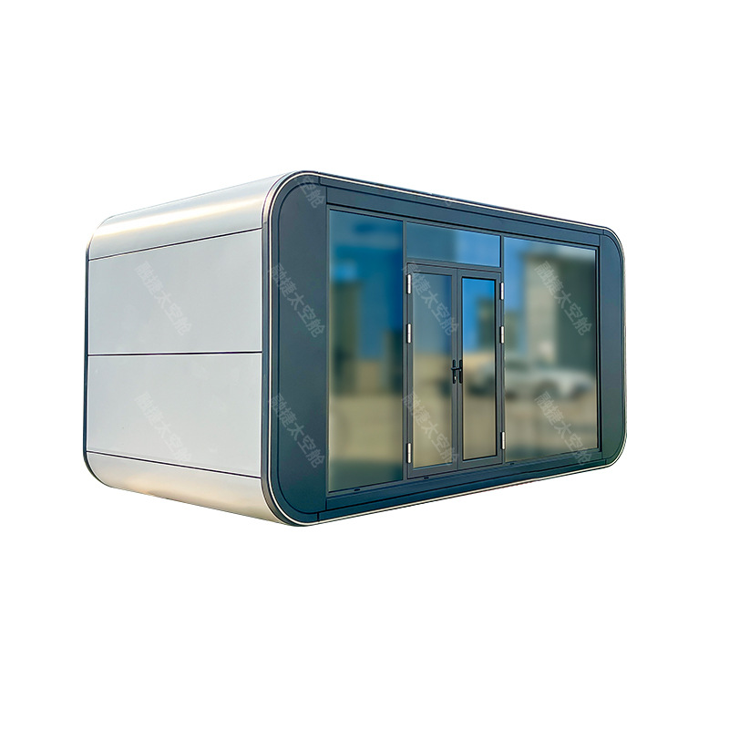 Rongjie cápsula espacial sala móvil hogar área escénica casa de familia sala de cielo estrellado sala móvil tienda de contenedores fabricante de almacén de Apple