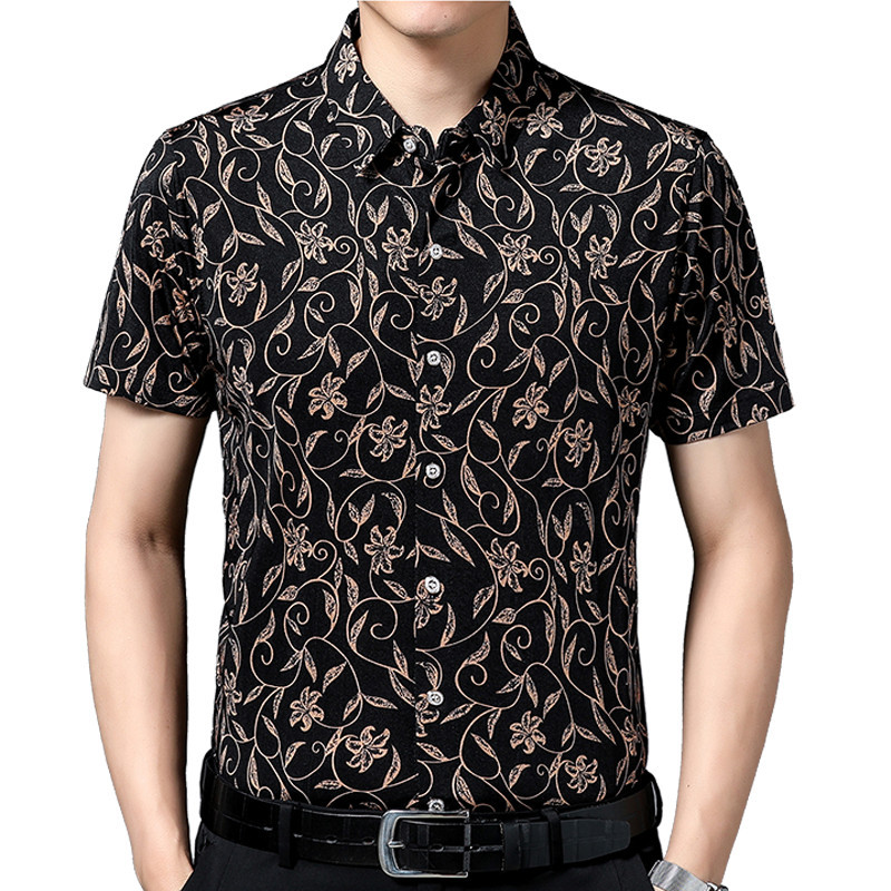 Silk summer shirt for leisure