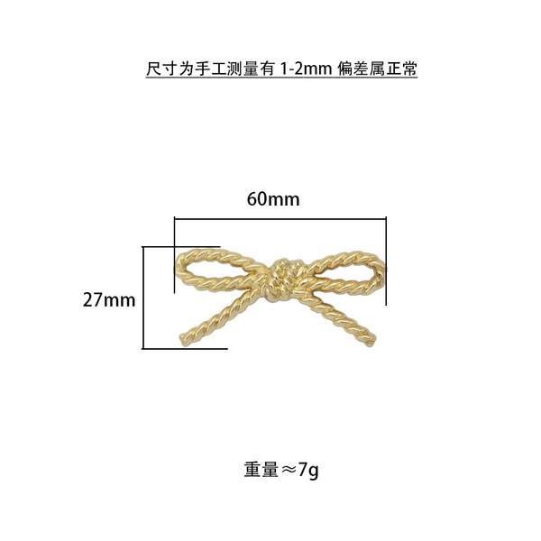 bag accessory with bow