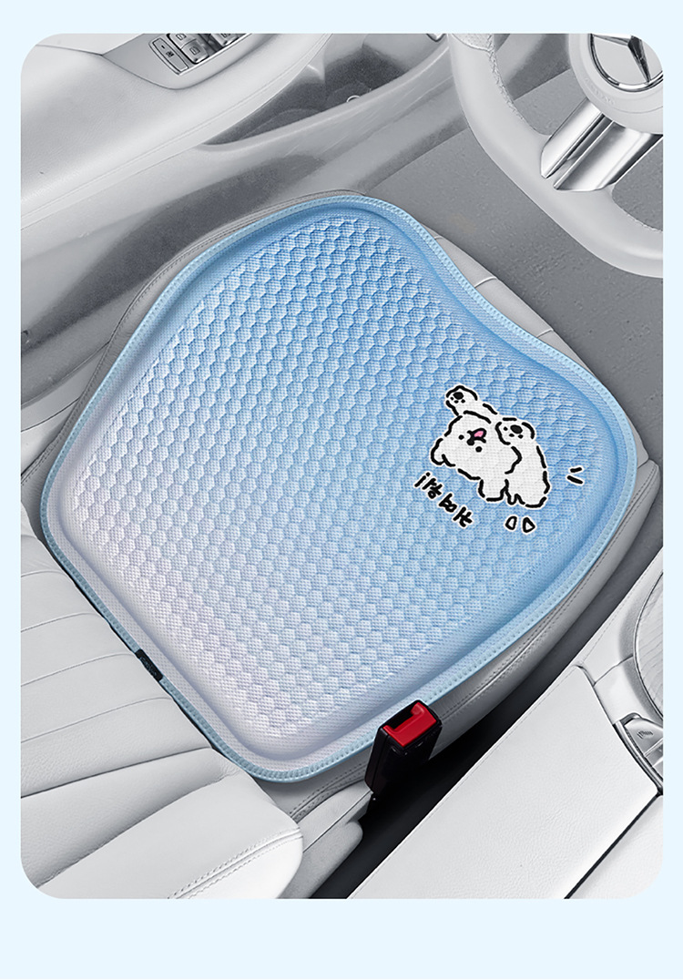 Cartoon New Honeycomb Gel Car Seat Cushion Breathable Cold Gel Cushion Cute Ladies Car Summer Cooling Cushion Seat Cushion