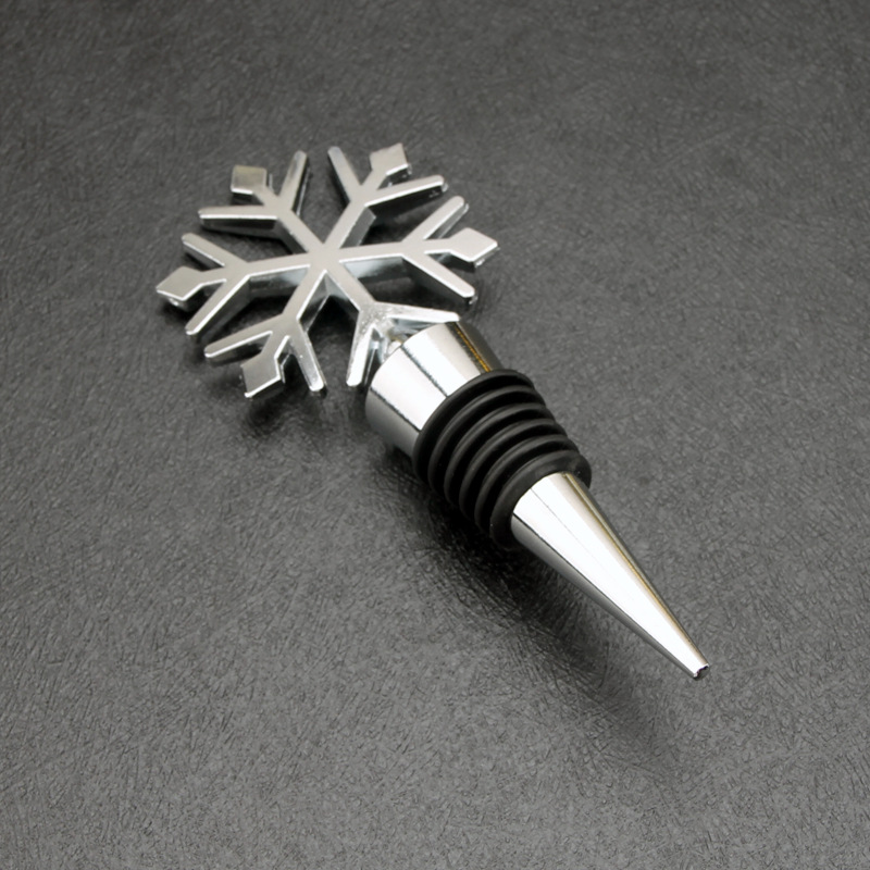 Tapón de botella de vino tinto tapa de aleación love regalo de boda estrella de mar en forma de corazón copo de nieve arte de preservación hermético juego de vino transfronterizo