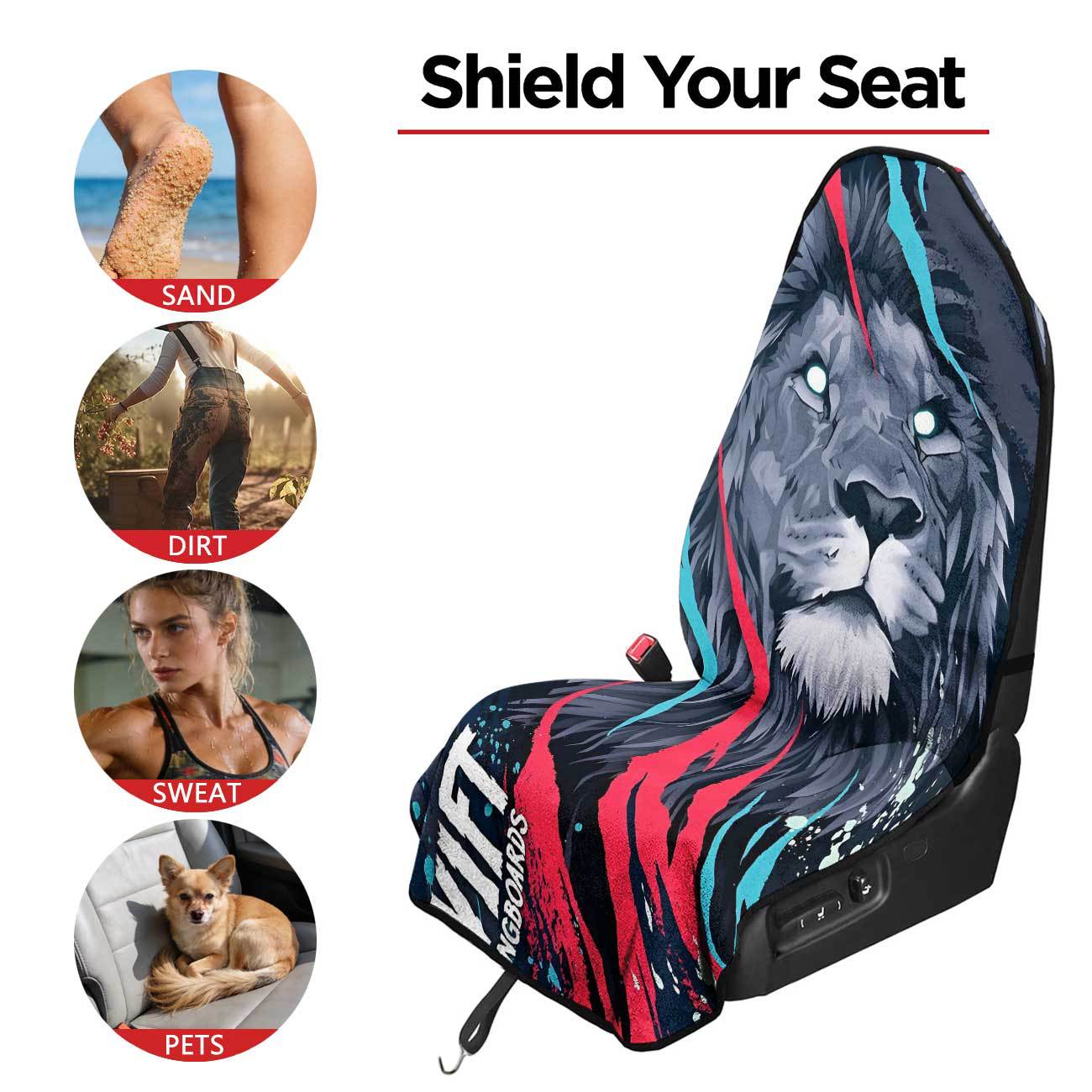 Car seat towel cover front seat protector suitable for gym and exercise, universal for all seasons, car use 44