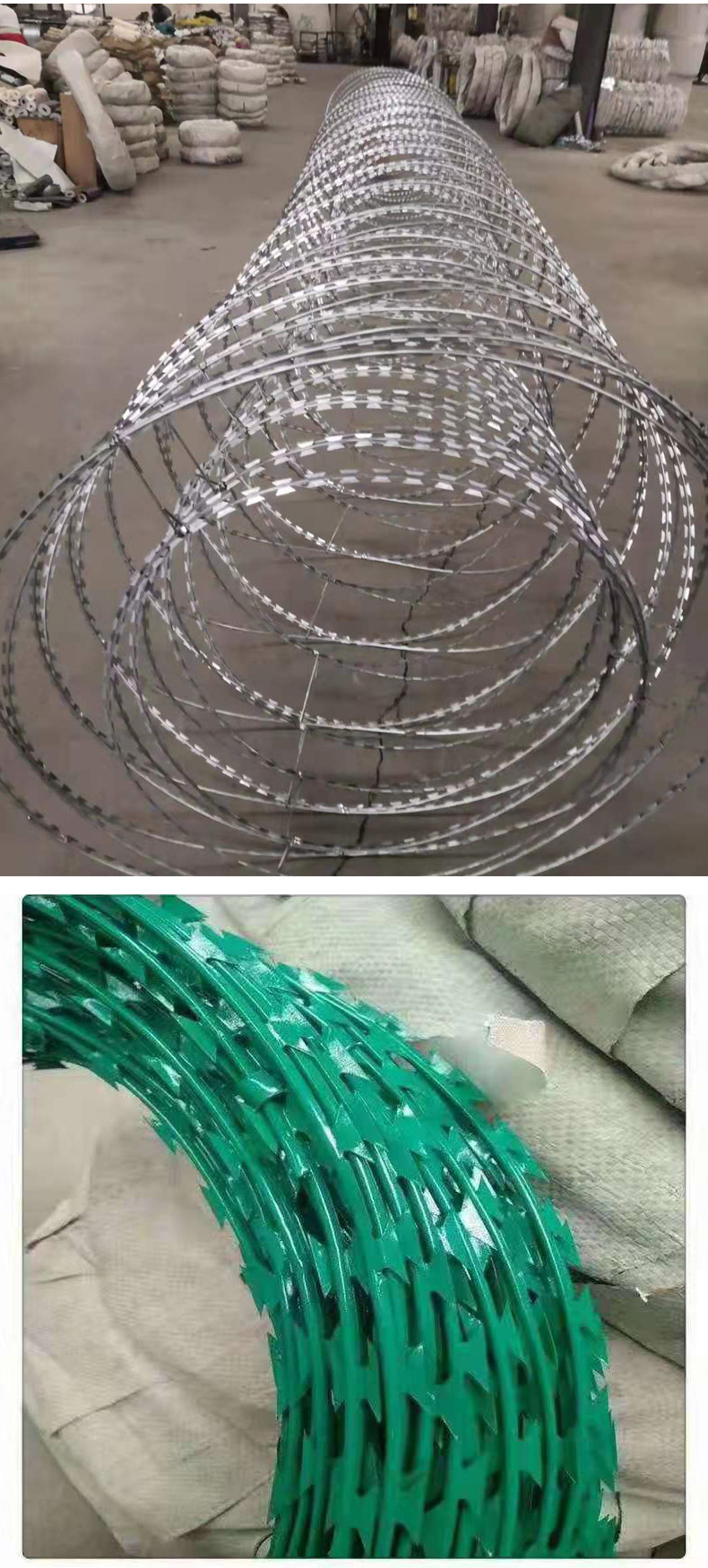 刀片刺绳围栏铁刺网防护镀锌刺丝围墙防爬防盗刺铁丝批发厂家直销-阿里巴巴