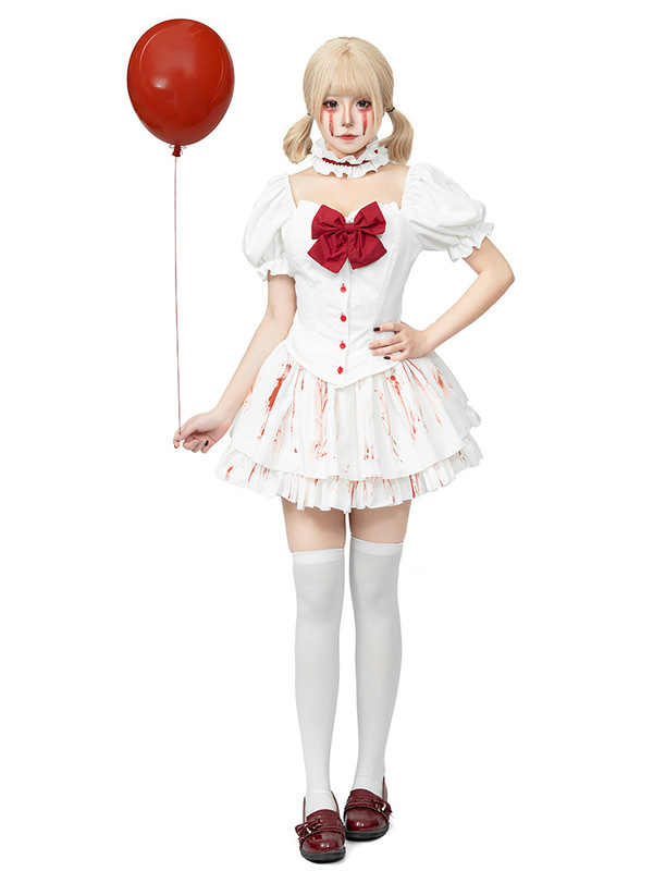 2025 ハロウィン新ゴシックスタイルブラッディドールステージパフォーマンス衣装ロリータメイド衣装|undefined