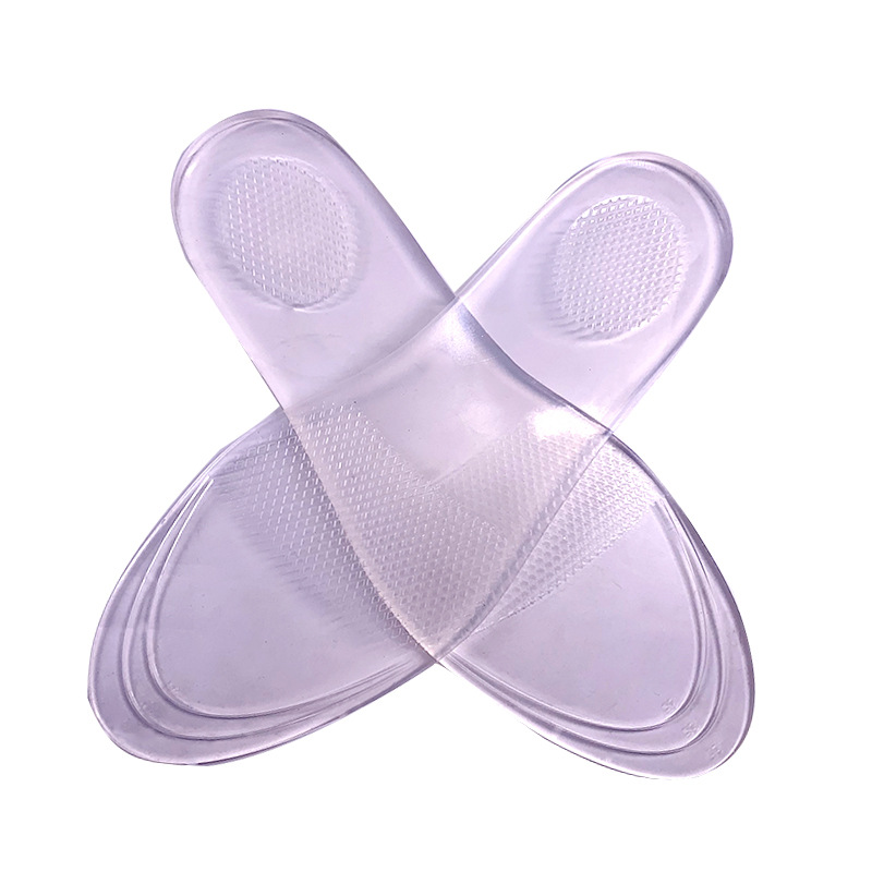 Pizarra de silicona Plantilla de onda plana masaje de absorción de choque cómodo engrosado antideslizante invisible aumento de la altura suave plantilla de la palma completa