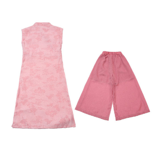 Children's Dress 2025 New Style Girls' New Chinese-Style Dress Big Kids' National Style Cheongsam Dress Summer Fashionable Long Dress Summer