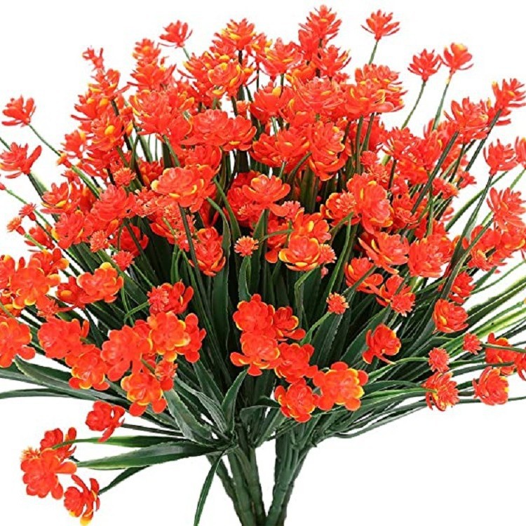 Transfronterizo exclusivo para 7 Tenedor primavera hierba Camelia Rosa plástico Lotus cielo estrellado fábrica en stock plantas de agua de simulación en stock