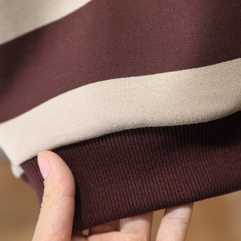 7761 traje a rayas para niños 2025 nuevo suéter deportivo de ocio para niños de primavera y otoño de dos piezas primavera de estilo occidental