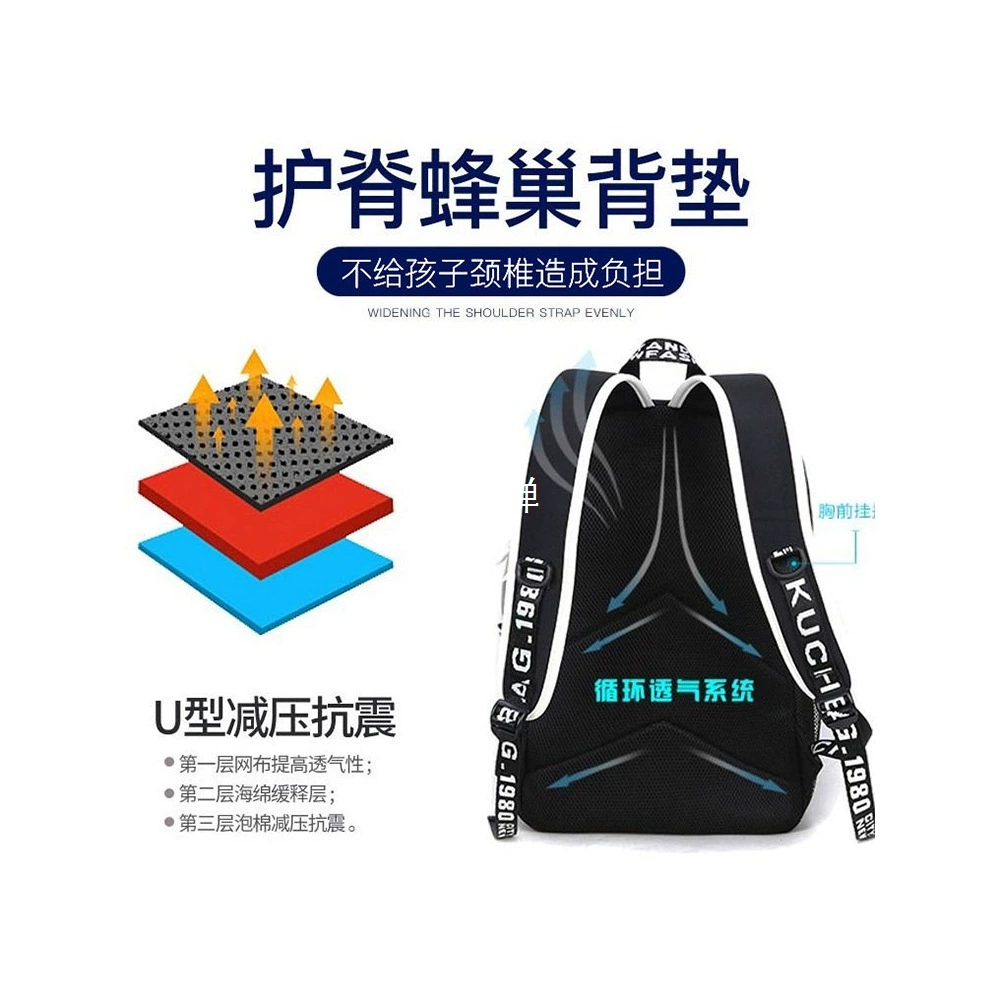 Японский вместительный рюкзак для мальчиков, лёгкий, 6 лет