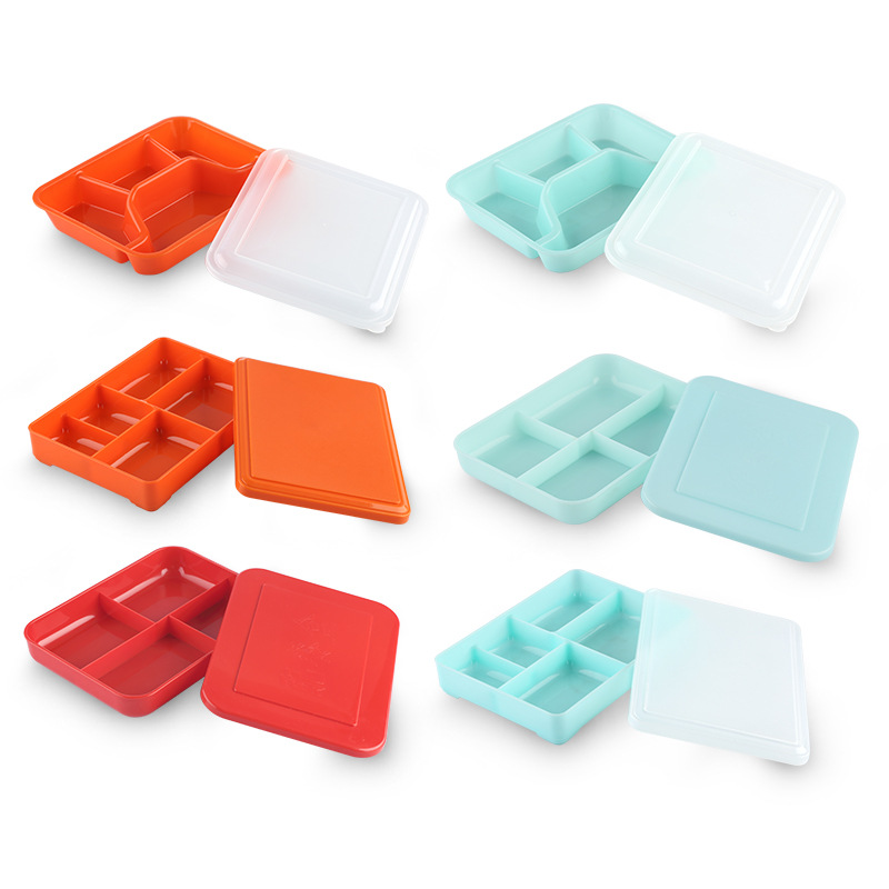 Caja de almuerzo Yongsheng caja de almuerzo sellada de plástico caja de almuerzo cuadrado de estudiante caja de almuerzo horno de microondas disponible