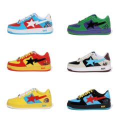 BAPESTA SK8 DUNK マーベルジョイントストリートトレンドカップルバイブロートップカジュアルスポーツシューズ