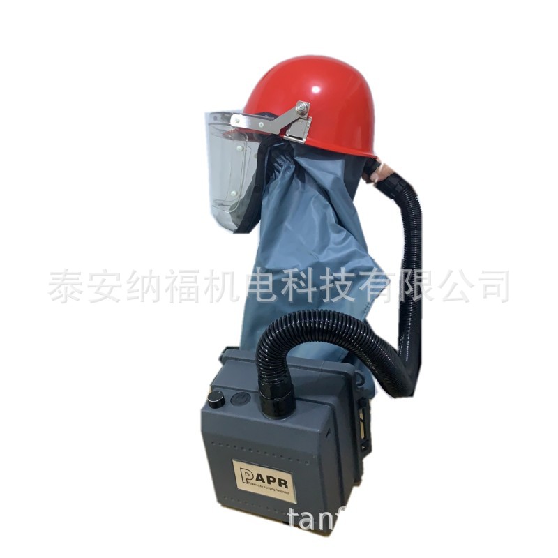 国产电动送风打磨面罩正压式动力送风防尘安全帽空气净化呼吸器