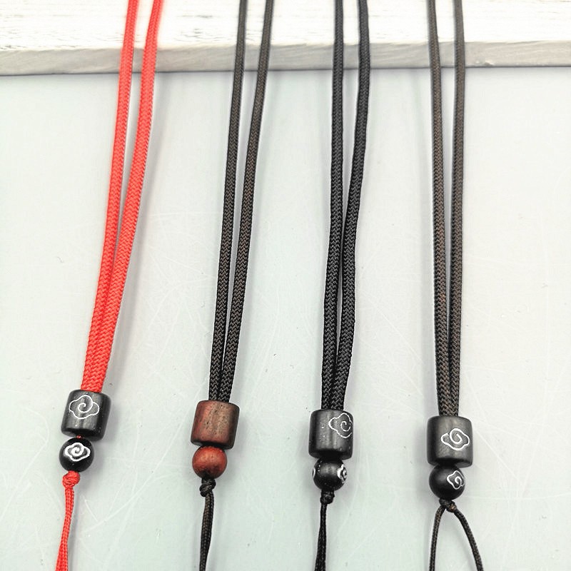 DIY pendant rope wooden head necklace pendant neck rope lanyard men's and women's jewelry jade pendant rope
