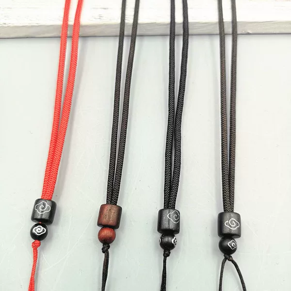 DIY pendant rope wooden head necklace pendant neck rope lanyard men's and women's jewelry jade pendant rope