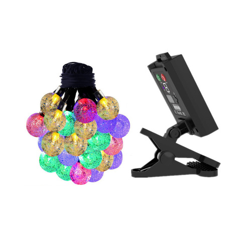 Cross-border new solar bubble ball light string outdoor camping light string water drop decorative light crystal ball led lantern