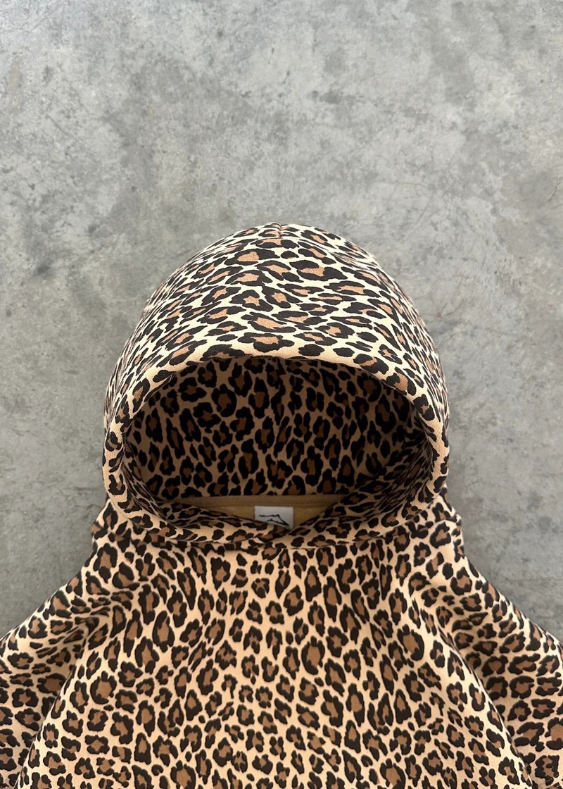 350g Weight Long Sleeve Sleeve Length Pullovers, Zipper Placket Type Polyester Fabric Type Regular Top Length Hoodie Tops Type Daily Occasion Hooded Neckline Loose Fit Type Leopard Pattern Spring, Autumn Season Women's Gender Printing Design Streetwear Style Hoodies & Sweatshirts Long Sleeve Printing Streetwear Leopard 无