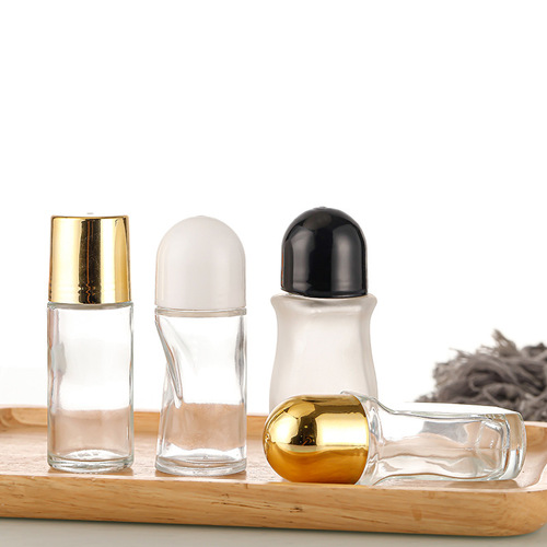 Manufacturer glass rollerball essential oil bottle 50ml perfume roller bottle sample empty bottle cosmetic bottle refillable bottle
