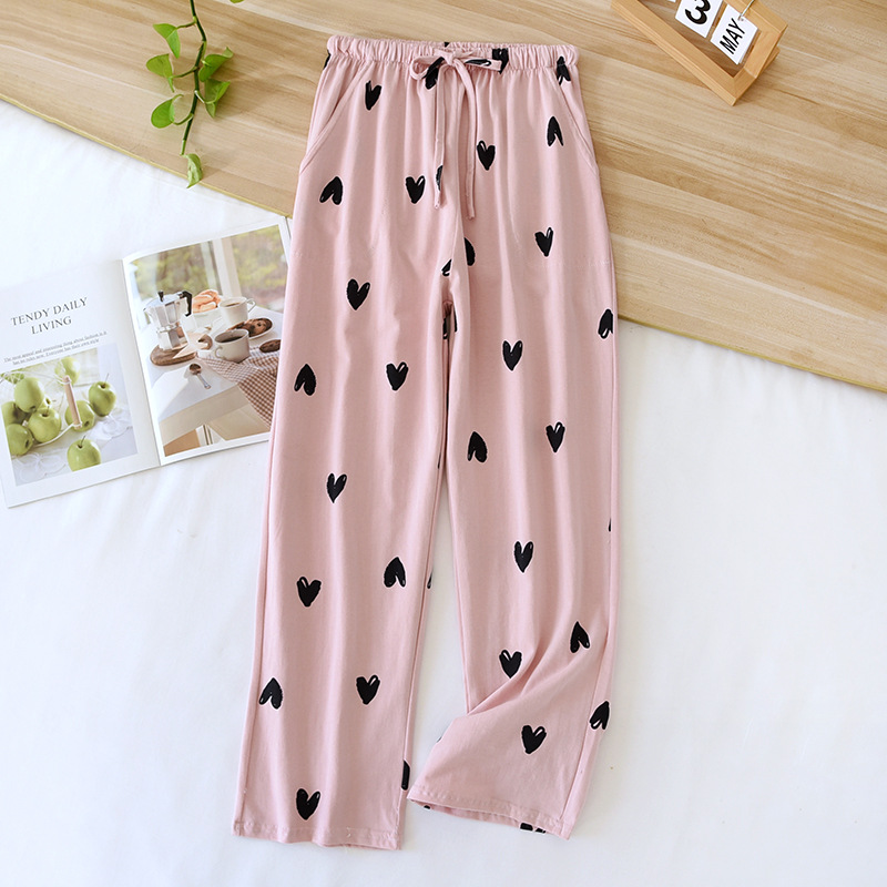 핑크 러브 파자마 팬츠
