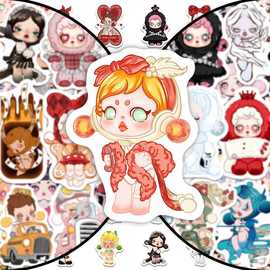 240张sp贴纸泡泡玛特黑暗系可爱卡通周边创意装饰贴画diy手账本