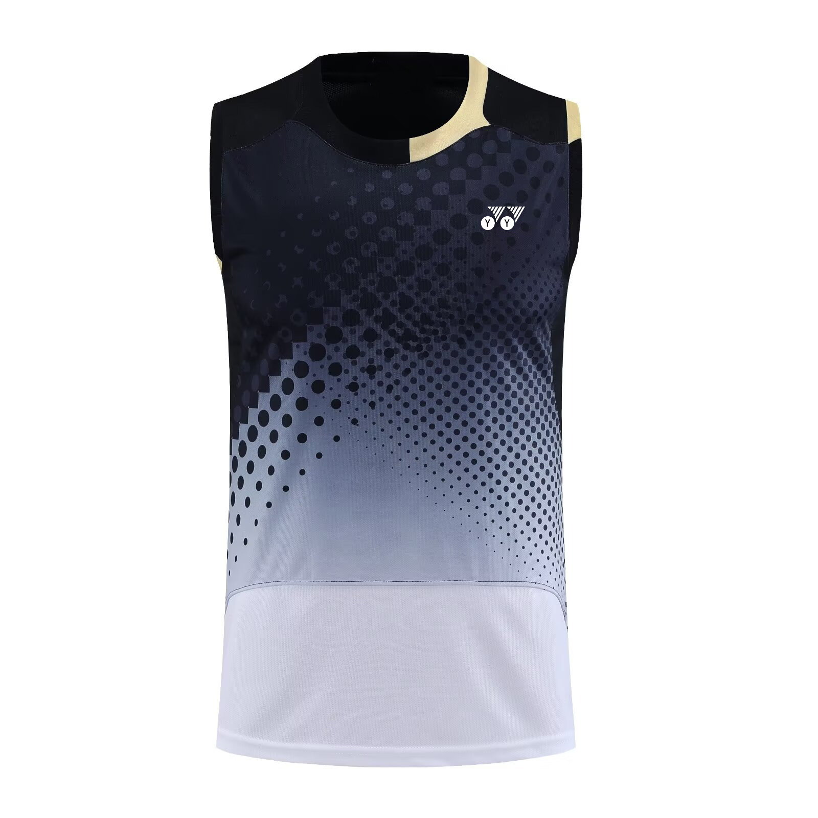 YY 배드민턴 의류 남녀 동일 스타일 빠른 건조 의류 여름 티셔츠 통기성 민소매 스포츠 탁구 팀 의류 세트