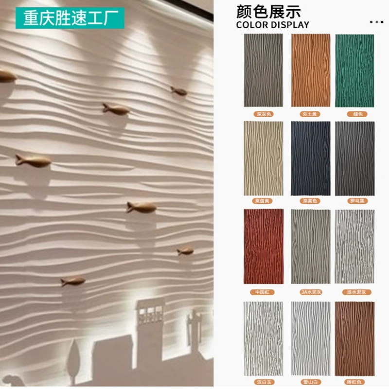 Популярная декоративная панель для стен из гофрированного ПУ-материала, имитирующая кирпичную кладку из цемента, для наружной отделки.