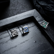 蛇形耳钉男痞帅时尚潮流个性设计滴油耳环女高级感百搭耳饰品批发