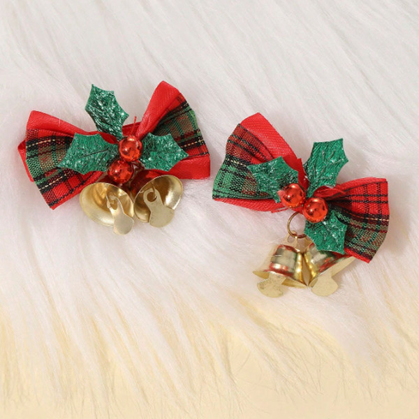 Red small bell with bow with bell