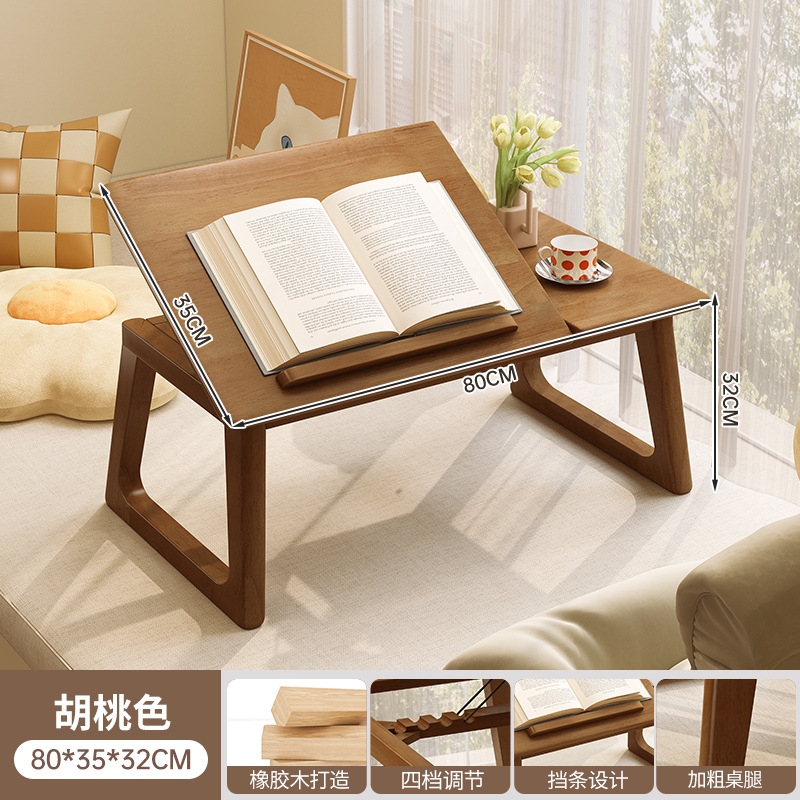 Mesa de cama pequeña tabla de madera sólida tabla de ventana plegable dormitorio de estudiantes tabla de estudio simple tabla de computadora portátil