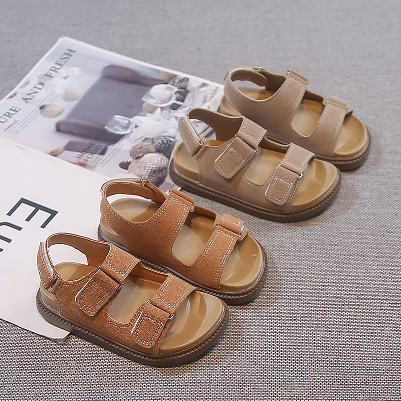 Niñas sandalias vintage casuales verano 2026 nuevo bebé sandalias de dedos abiertos para hombres y mujeres zapatos de playa para niños image 3