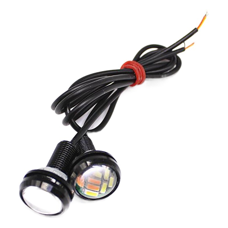 Factory Direct car LED eagle eye light 4014 12SMD 23MM two-color Eagle Eye light ultra-thin waterproof