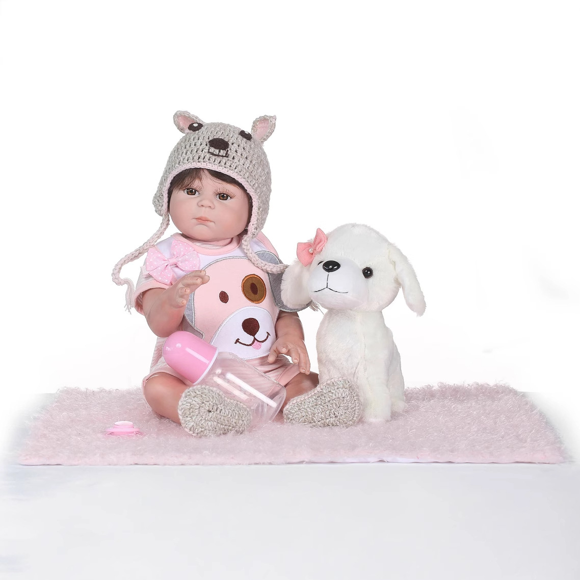 Muñeca de bebé de simulación de stock EBAY muñeca de goma completa puede bañarse en agua