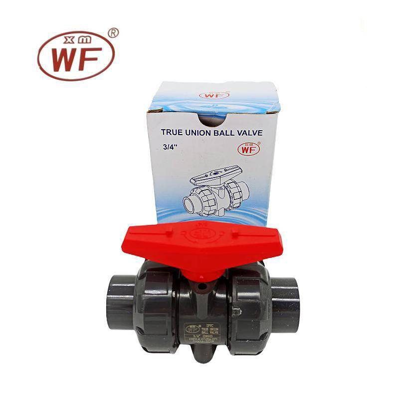 WF牌武峰UPVC活接球阀国标塑料双由令球阀耐酸碱耐腐蚀