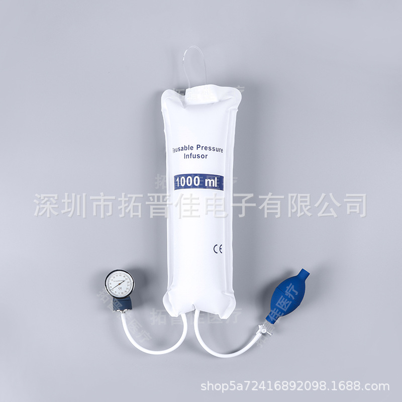 急救输血输液500ml1000m输液加压器表头显示器 3000mll输液加压袋