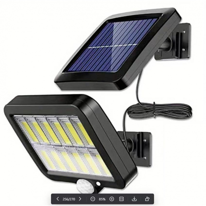 Luz solar transfronteriza 56LED Luz solar de inducción dividida Luz de calle Control remoto al aire libre Luz de pared de iluminación automática de patio
